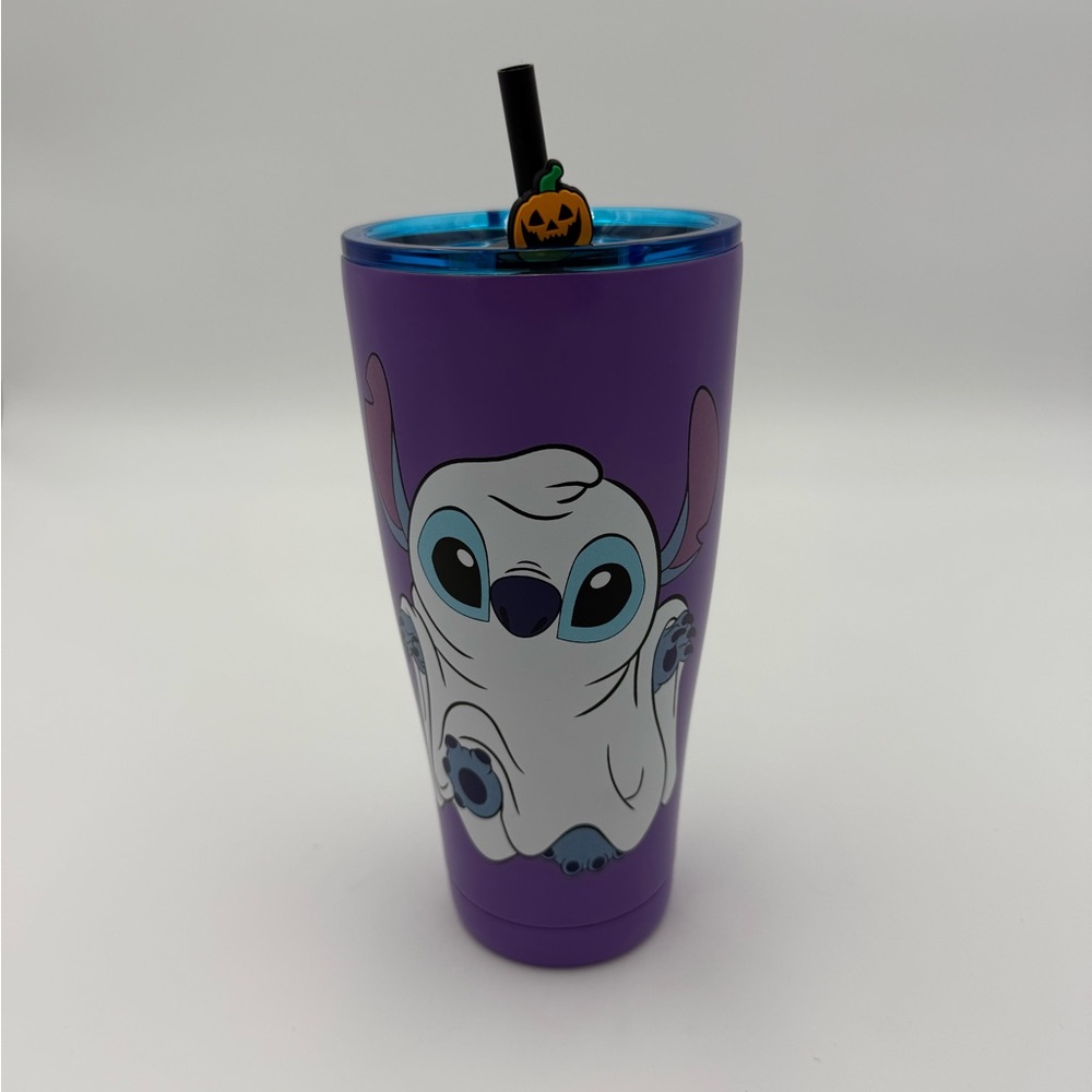 Disney Stitch Purple Tumbler with Gold Accents